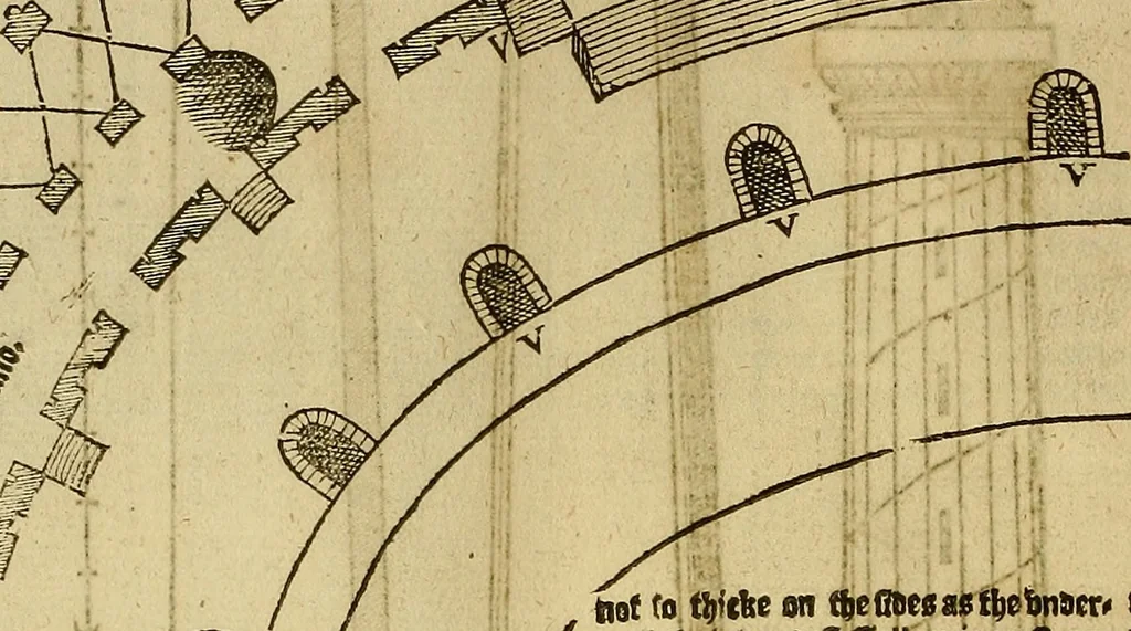 An illustration from The first booke of architecture : entreating of geometrie. Translated out of Italian into Dutch and out of Dutch into English, 1611, leaf 153