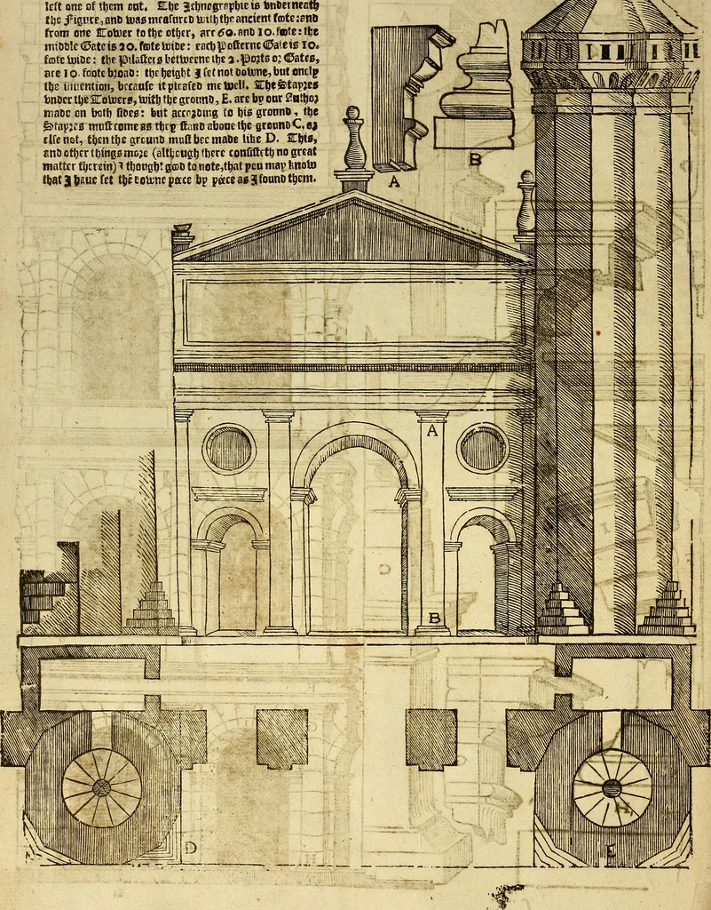 An illustration from The first booke of architecture : entreating of geometrie. Translated out of Italian into Dutch and out of Dutch into English, 1611, leaf 159