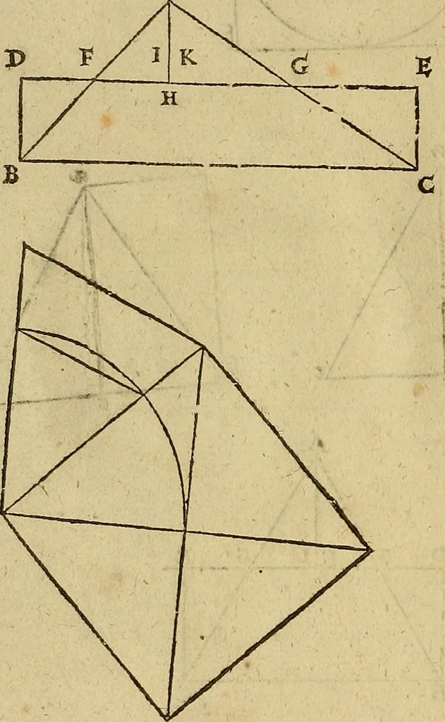An illustration from The first booke of architecture : entreating of geometrie. Translated out of Italian into Dutch and out of Dutch into English, 1611, leaf 19