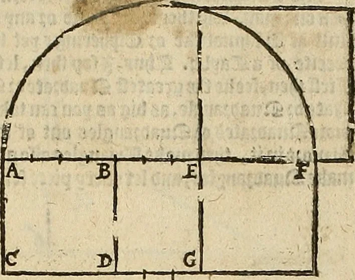 An illustration from The first booke of architecture : entreating of geometrie. Translated out of Italian into Dutch and out of Dutch into English, 1611, leaf 20