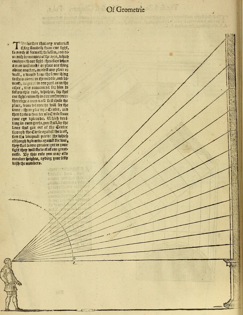An illustration from The first booke of architecture : entreating of geometrie. Translated out of Italian into Dutch and out of Dutch into English, 1611, leaf 25