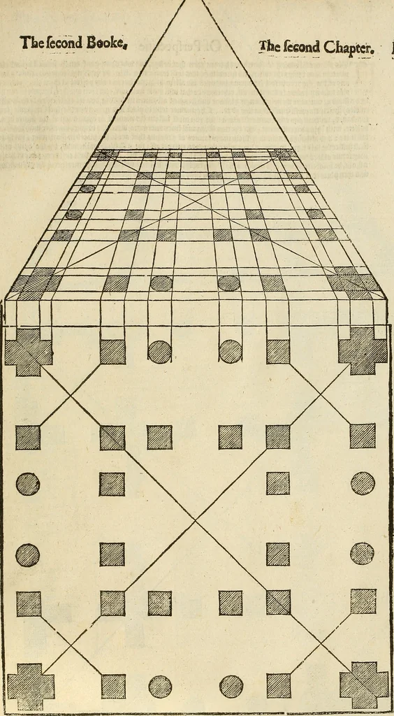 An illustration from The first booke of architecture : entreating of geometrie. Translated out of Italian into Dutch and out of Dutch into English, 1611, leaf 50