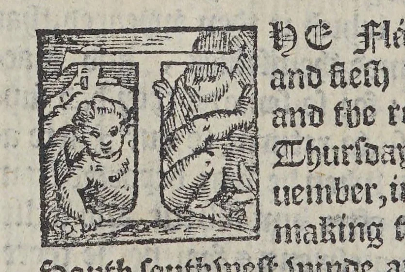 An illustration from The first booke of the historie of the discouerie and conquest of the East Indias, enterprised by the Portingales, in their daungerous nauigations, in the time of King Don Iohn, the second of that name. : VVhich historie conteineth much varietie of matter, very profitable for all Nauigators, and not vnpleasaunt to the Readers., 1582, leaf 32
