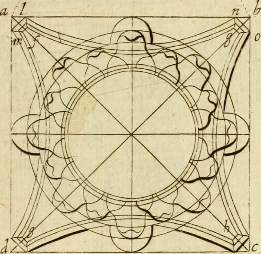 An illustration from The first book of architecture, 1676, leaf 108