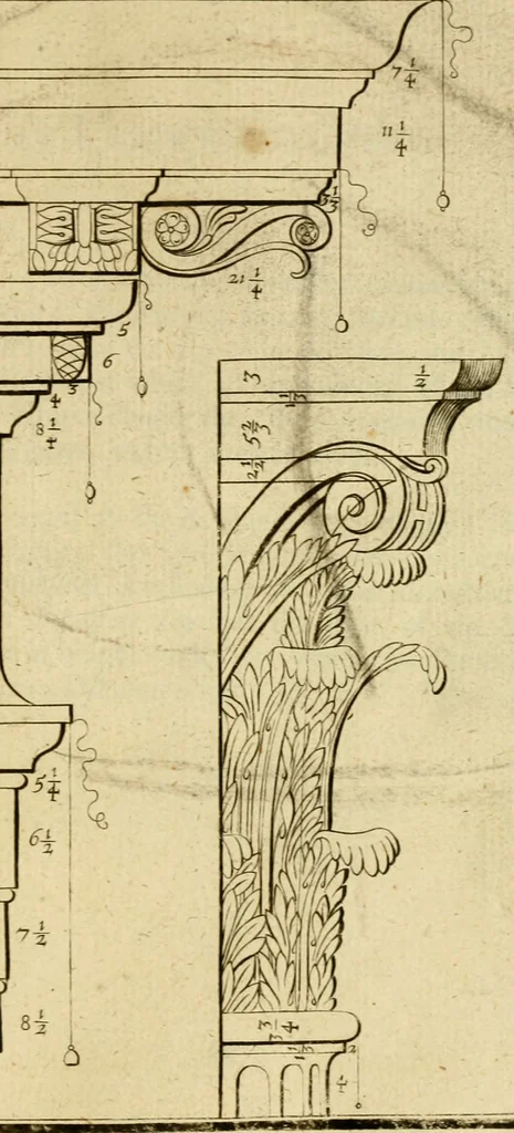 An illustration from The first book of architecture, 1676, leaf 112