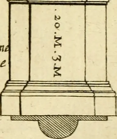 An illustration from The first book of architecture, 1676, leaf 118