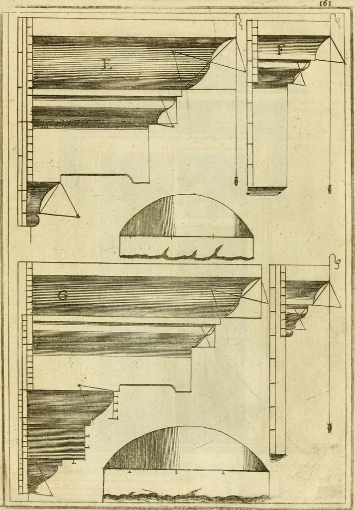 An illustration from The first book of architecture, 1676, leaf 174