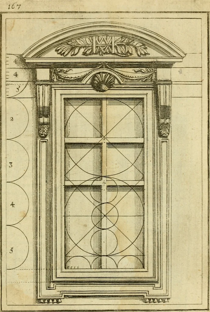 An illustration from The first book of architecture, 1676, leaf 178