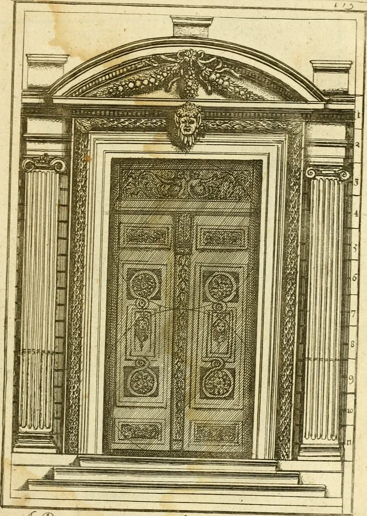 An illustration from The first book of architecture, 1676, leaf 186