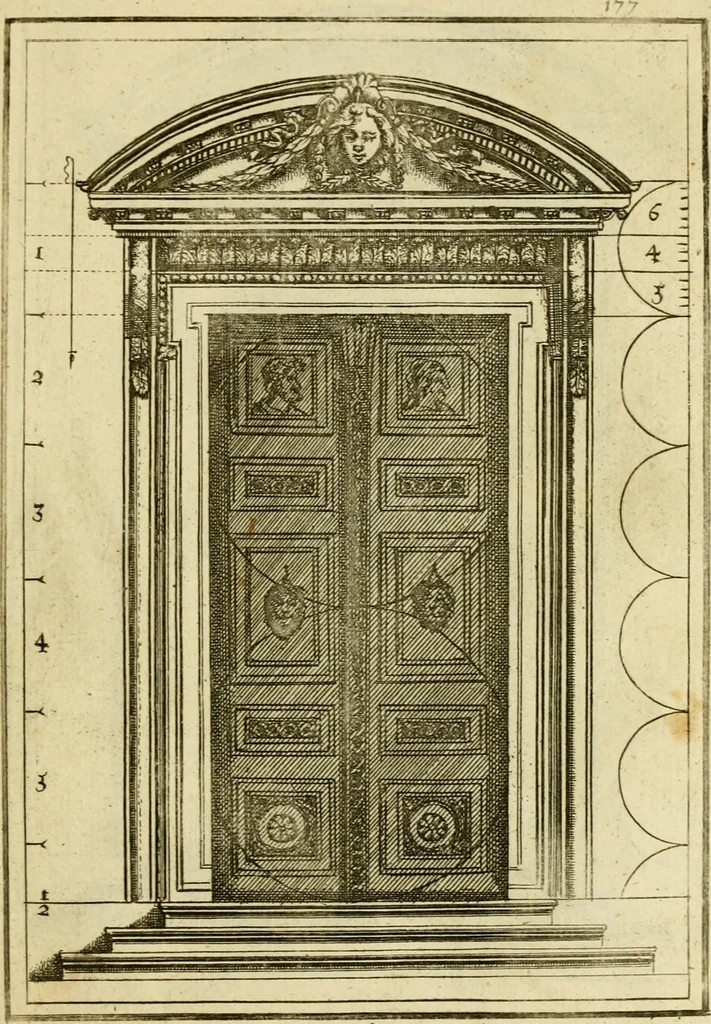 An illustration from The first book of architecture, 1676, leaf 188