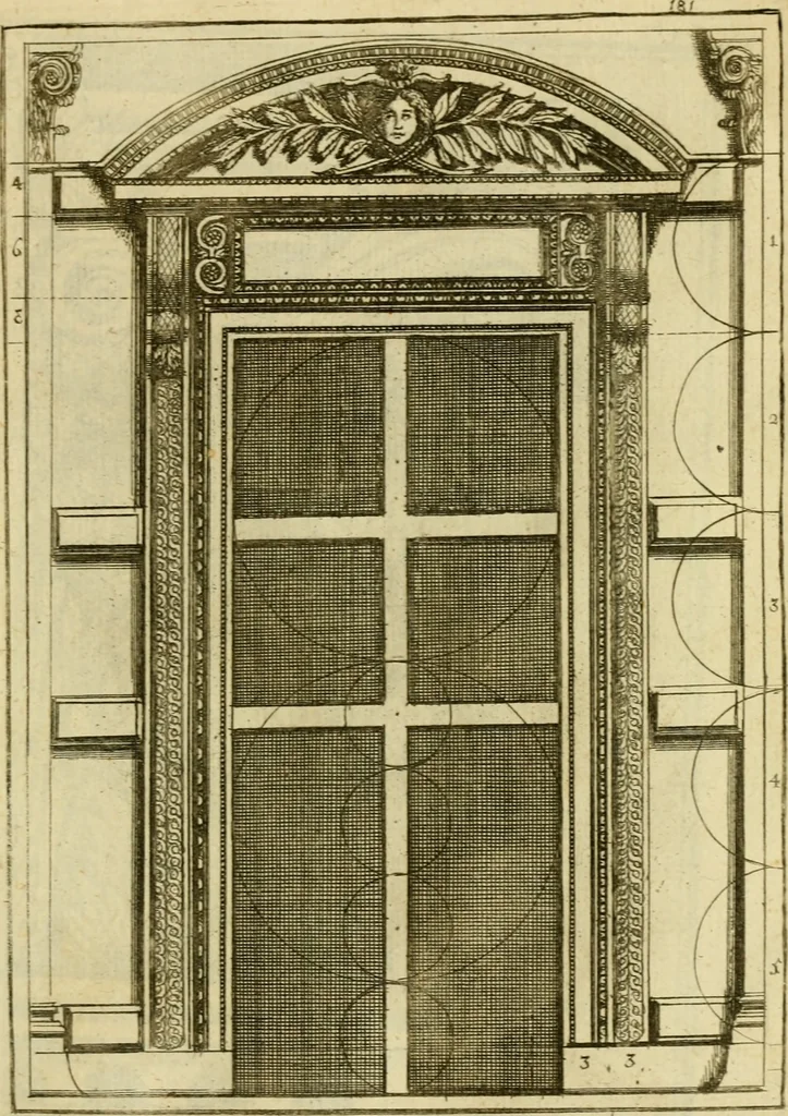 An illustration from The first book of architecture, 1676, leaf 192