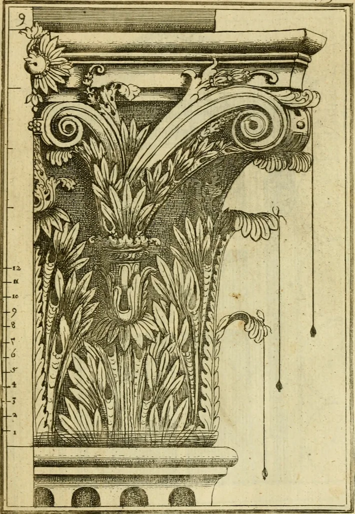 An illustration from The first book of architecture, 1676, leaf 194