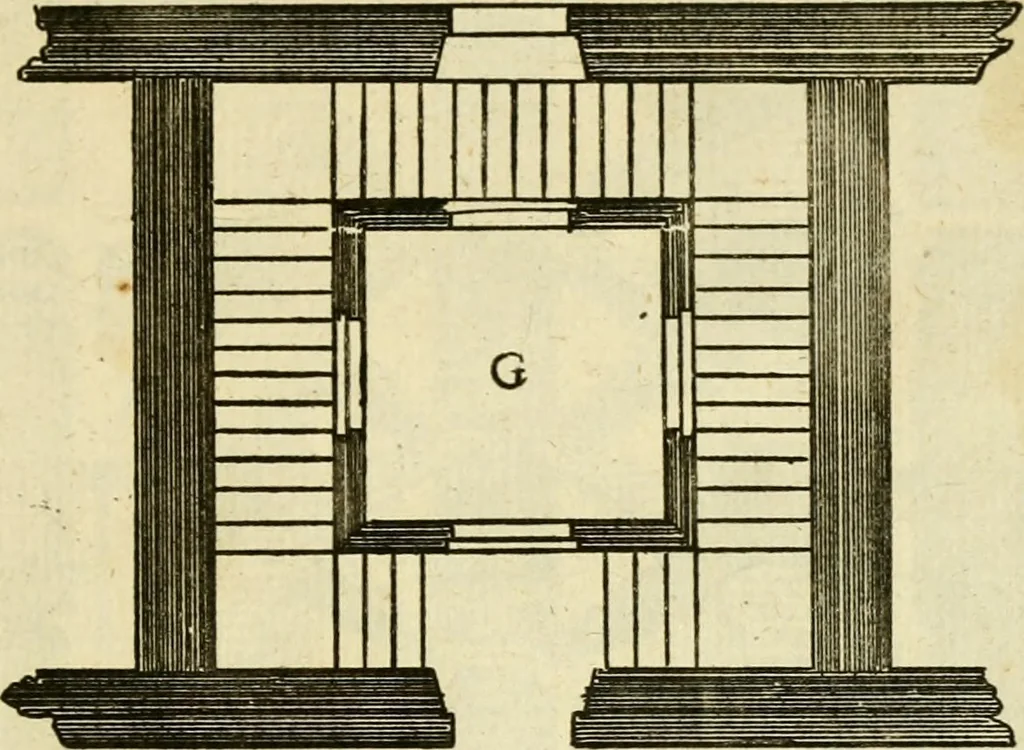An illustration from The first book of architecture, 1676, leaf 222