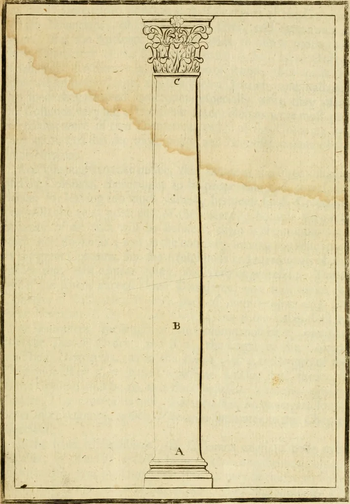 An illustration from The first book of architecture, 1676, leaf 36