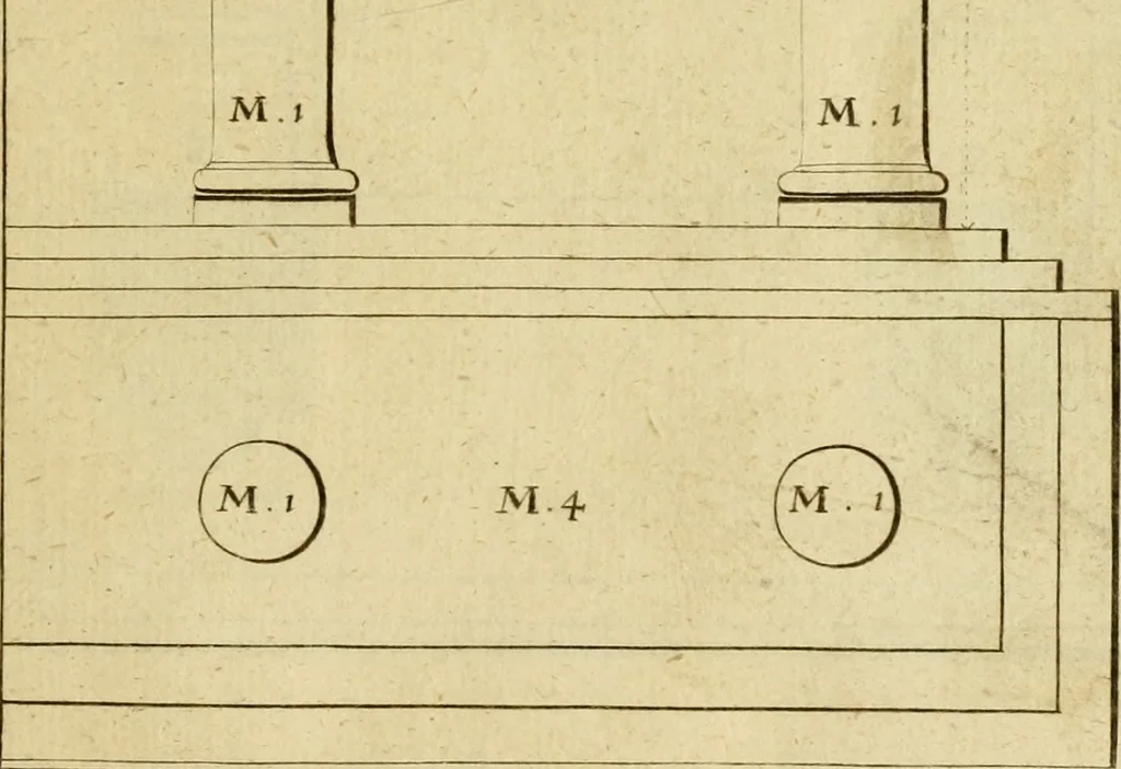 An illustration from The first book of architecture, 1676, leaf 42