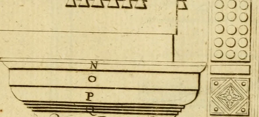 An illustration from The first book of architecture, 1676, leaf 70