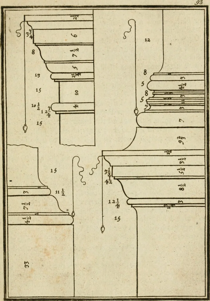 An illustration from The first book of architecture, 1733, leaf 112