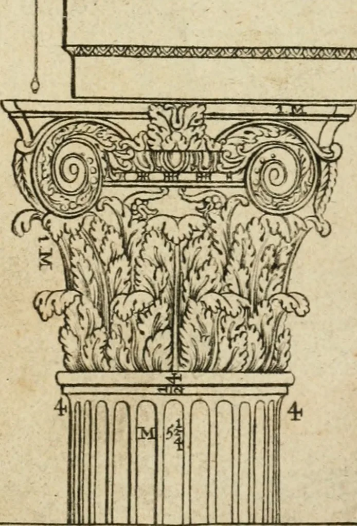 An illustration from The first book of architecture, 1733, leaf 116