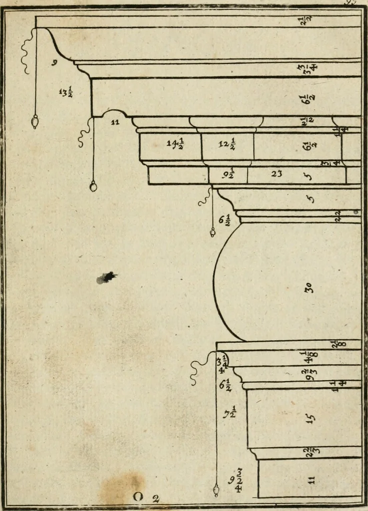 An illustration from The first book of architecture, 1733, leaf 118