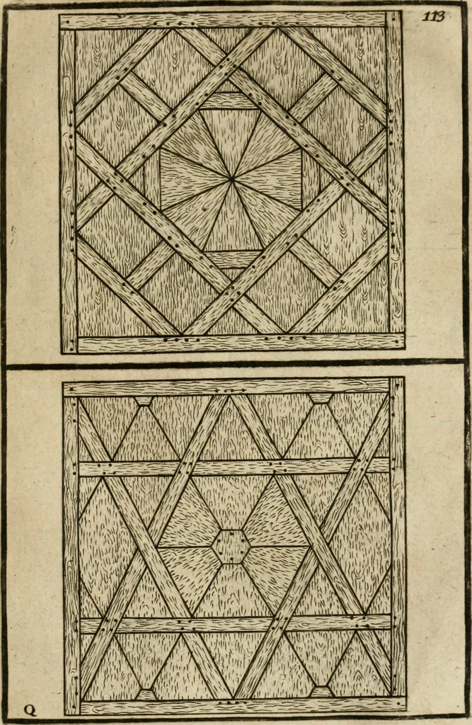 An illustration from The first book of architecture, 1733, leaf 132