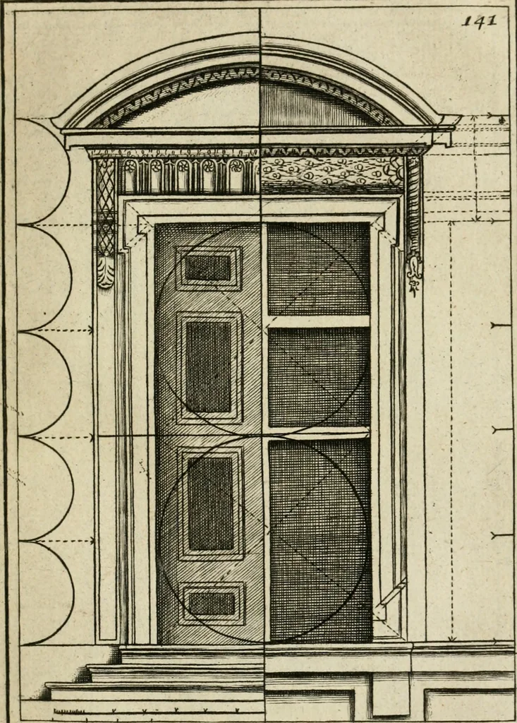 An illustration from The first book of architecture, 1733, leaf 160