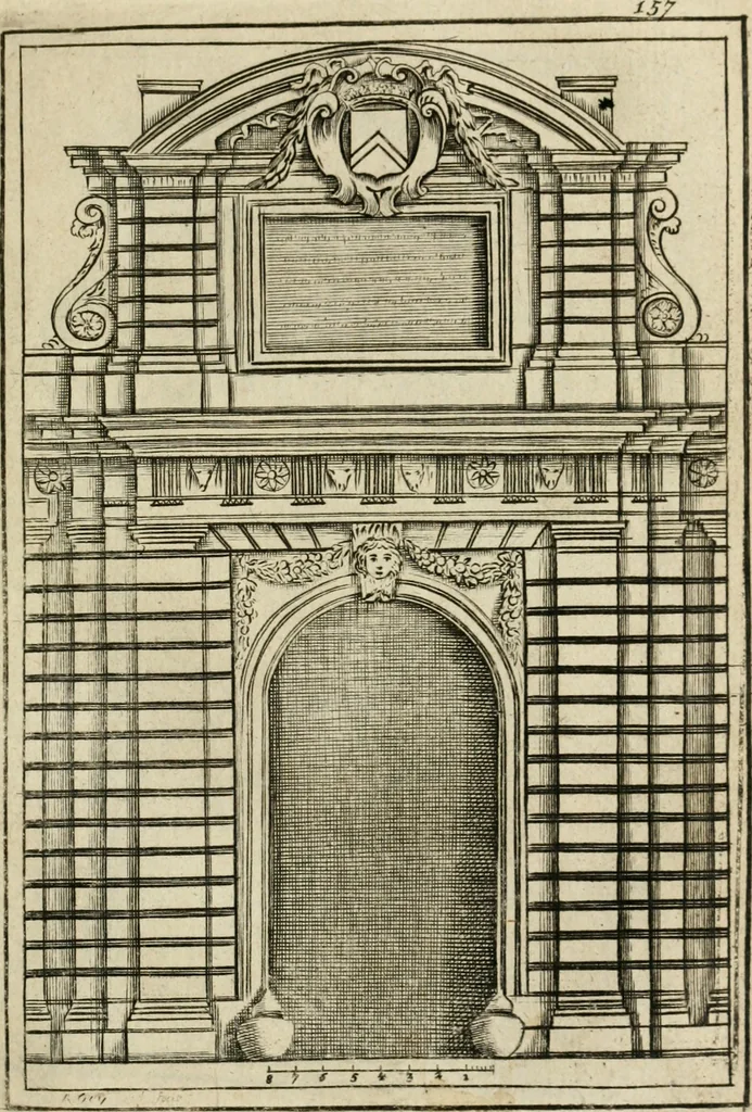 An illustration from The first book of architecture, 1733, leaf 176
