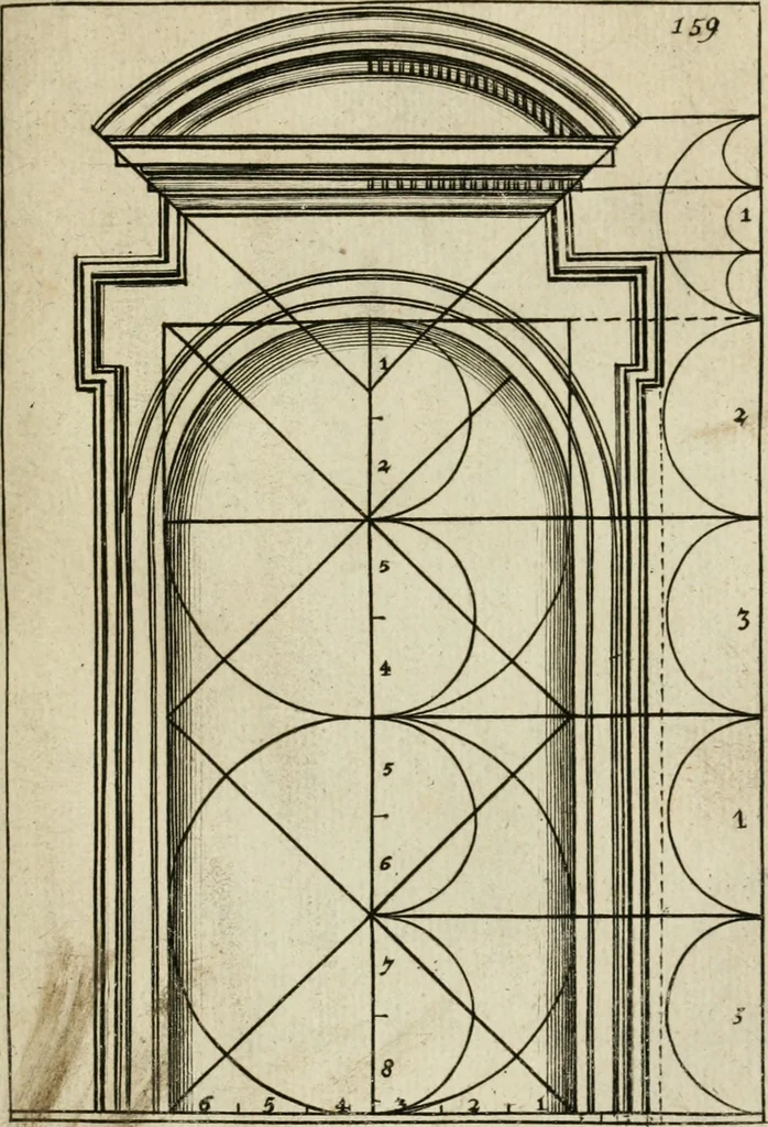 An illustration from The first book of architecture, 1733, leaf 178