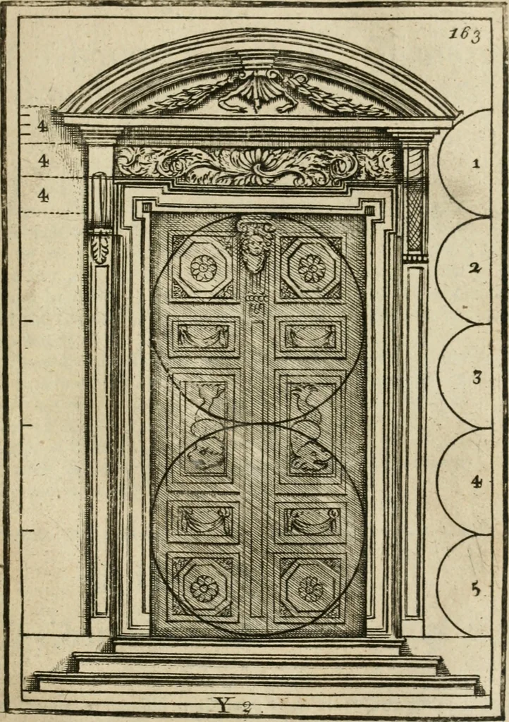 An illustration from The first book of architecture, 1733, leaf 182