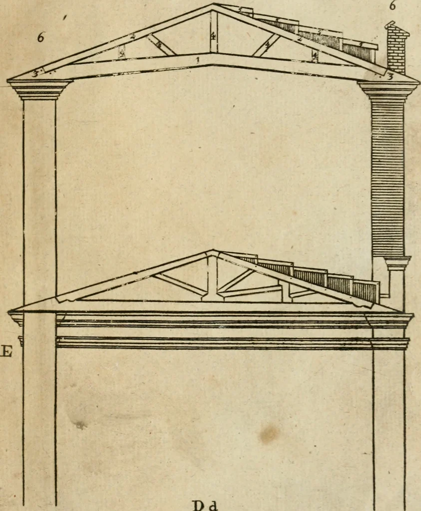 An illustration from The first book of architecture, 1733, leaf 220