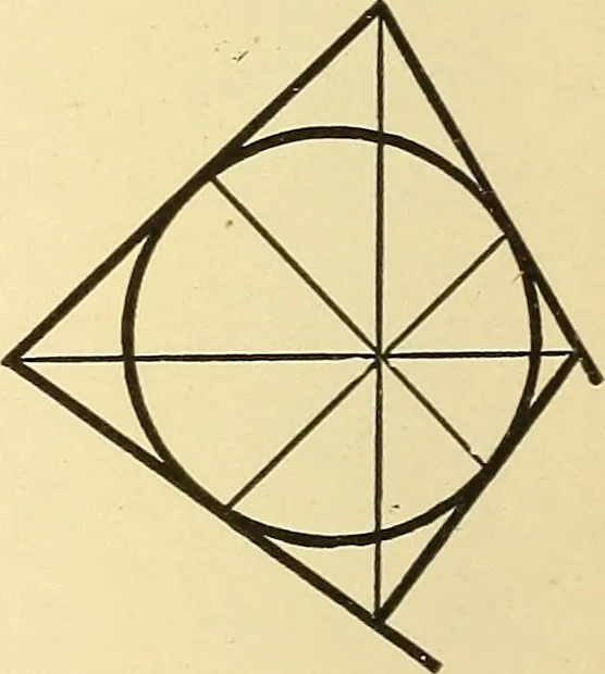 An illustration from A first course in analytical geometry, 1905, leaf 123