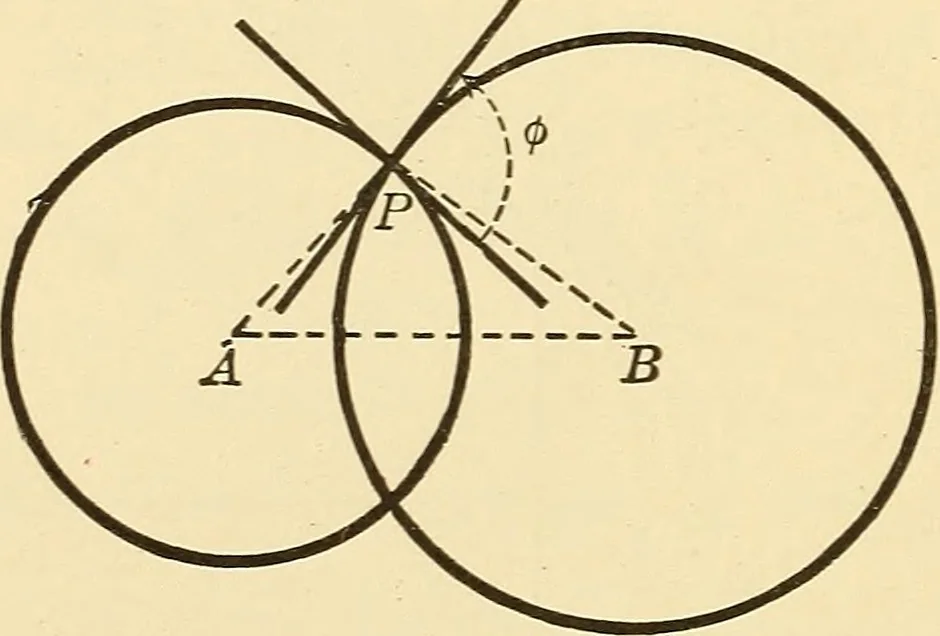 An illustration from A first course in analytical geometry, 1905, leaf 127
