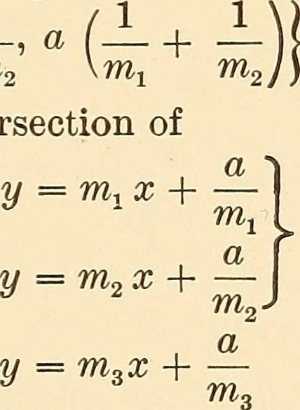 An illustration from A first course in analytical geometry, 1905, leaf 162