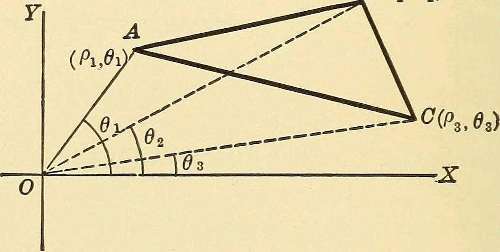 An illustration from A first course in analytical geometry, 1905, leaf 33