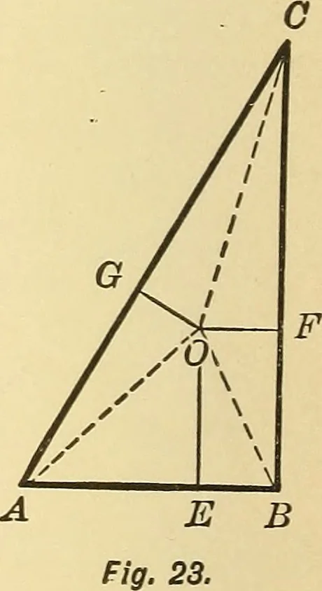 An illustration from A first course in analytical geometry, 1905, leaf 37