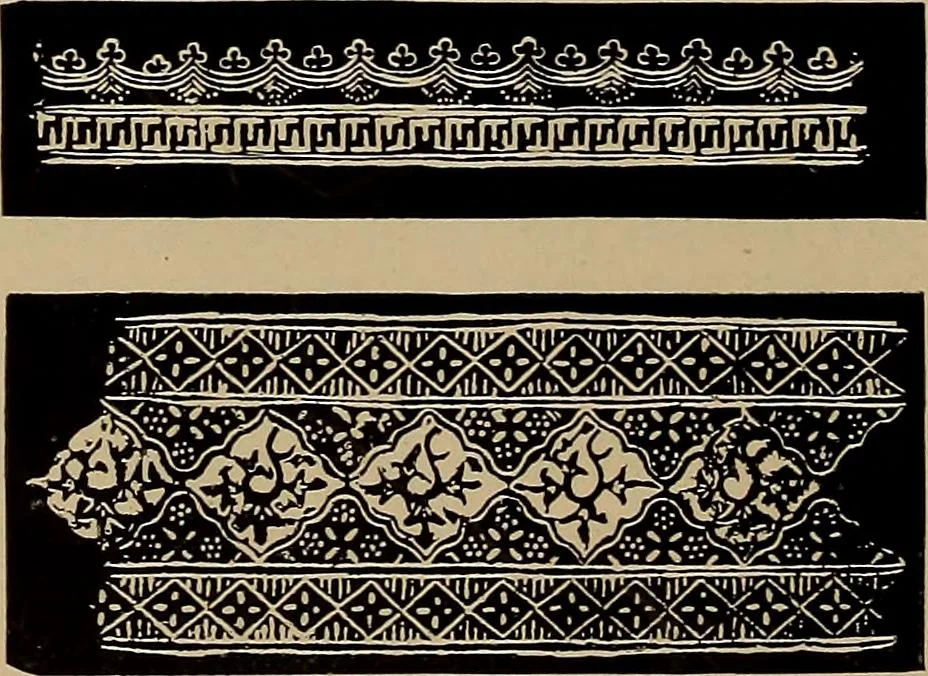 An illustration from First lessons in batik; a handbook in batik, tie-dyeing and all pattern dyeing, 1921, leaf 20