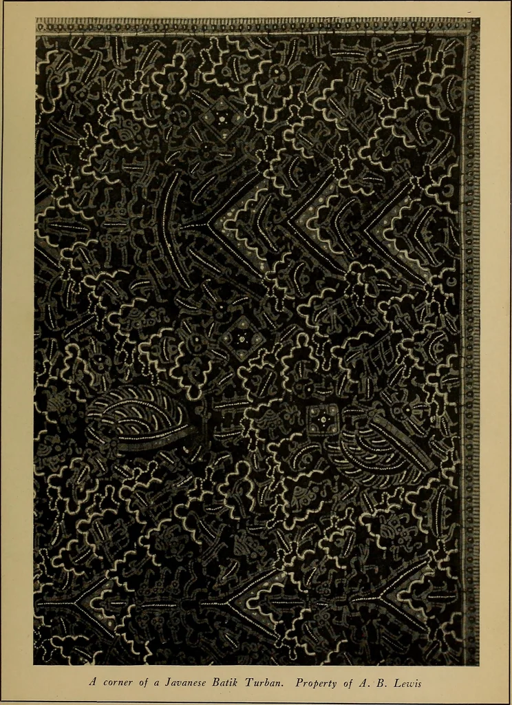 An illustration from First lessons in batik; a handbook in batik, tie-dyeing and all pattern dyeing, 1921, leaf 31