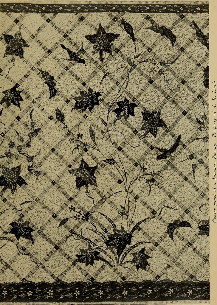 An illustration from First lessons in batik; a handbook in batik, tie-dyeing and all pattern dyeing, 1921, leaf 43