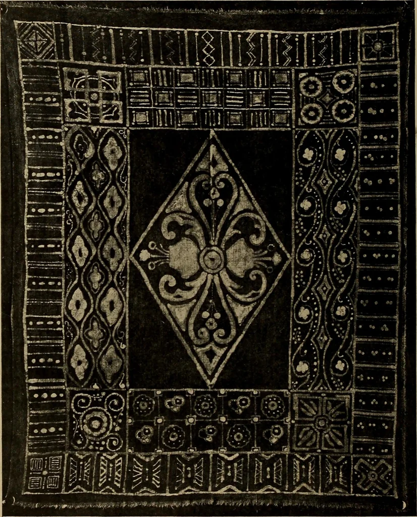 An illustration from First lessons in batik; a handbook in batik, tie-dyeing and all pattern dyeing, 1921, leaf 52
