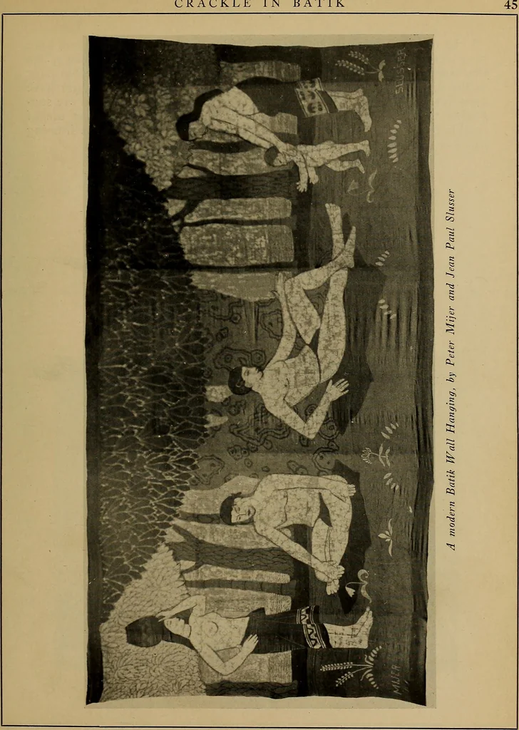 An illustration from First lessons in batik; a handbook in batik, tie-dyeing and all pattern dyeing, 1921, leaf 57