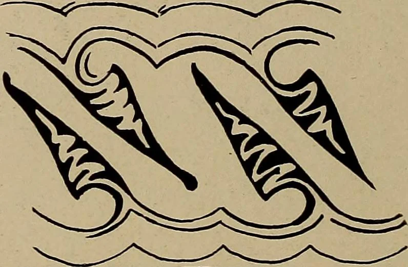 An illustration from First lessons in batik; a handbook in batik, tie-dyeing and all pattern dyeing, 1921, leaf 58