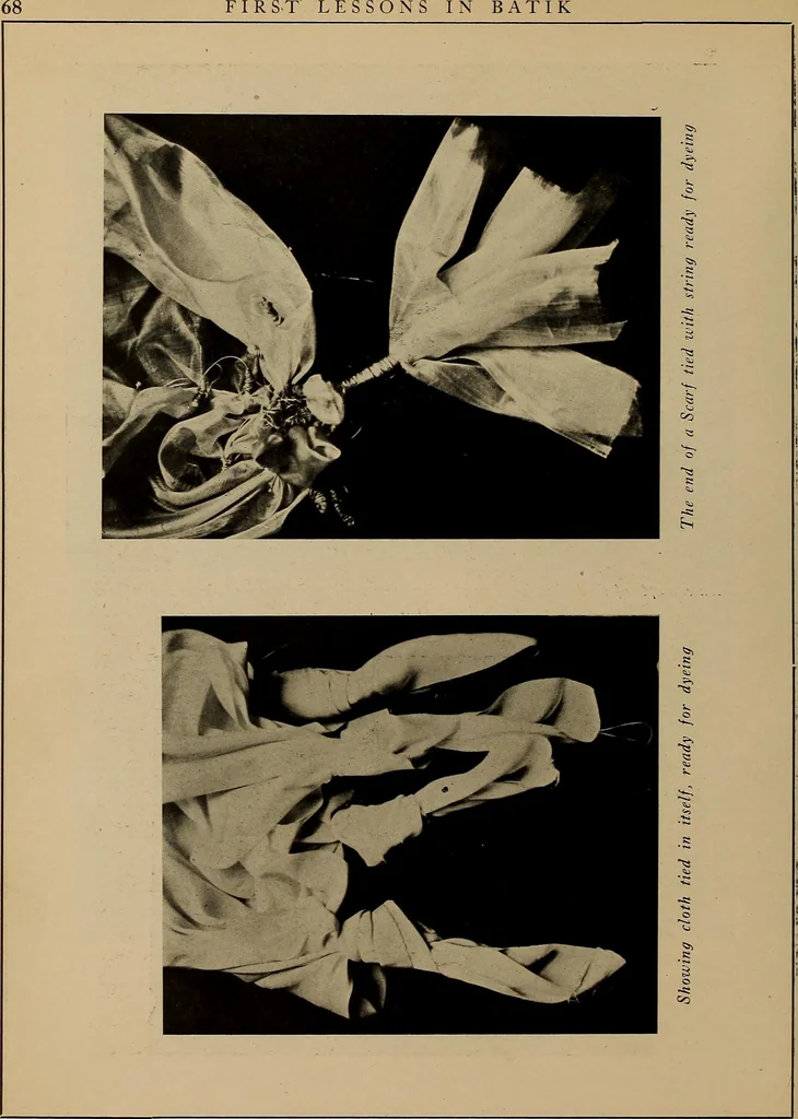 An illustration from First lessons in batik; a handbook in batik, tie-dyeing and all pattern dyeing, 1921, leaf 80
