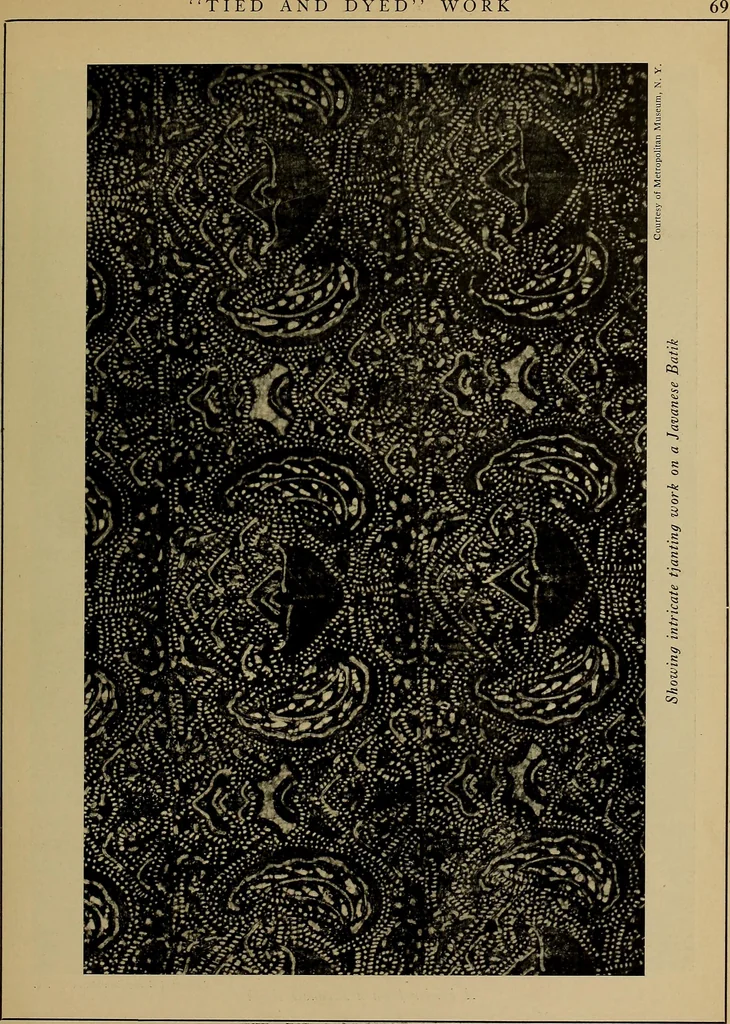 An illustration from First lessons in batik; a handbook in batik, tie-dyeing and all pattern dyeing, 1921, leaf 81