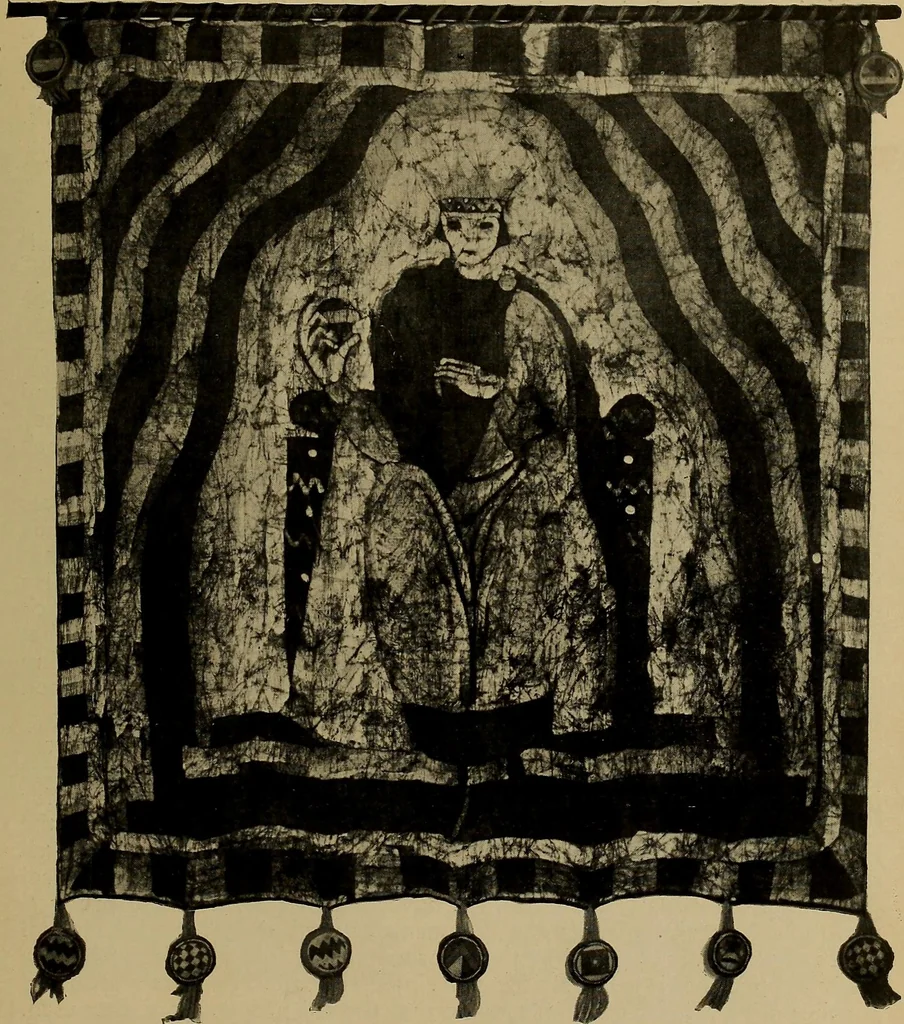 An illustration from First lessons in batik; a handbook in batik, tie-dyeing and all pattern dyeing, 1921, leaf 85