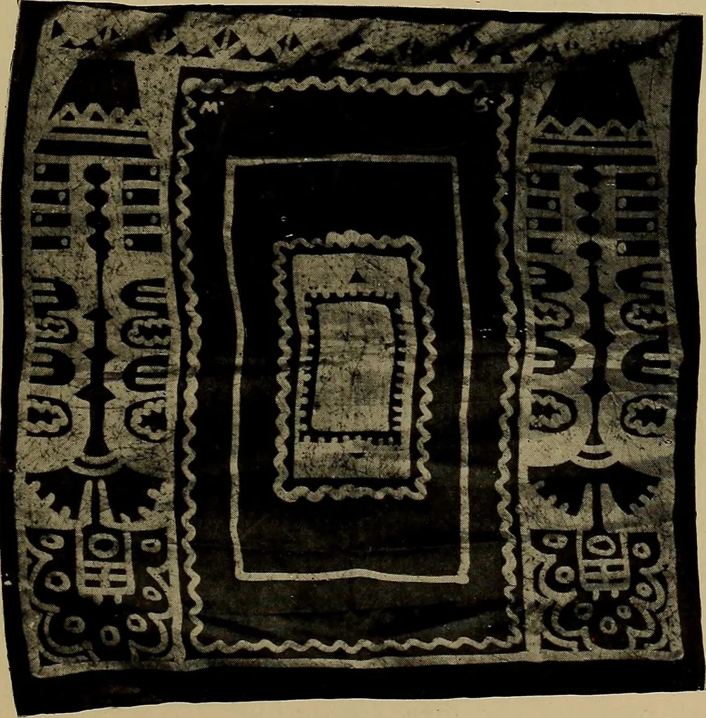 An illustration from First lessons in batik; a handbook in batik, tie-dyeing and all pattern dyeing, 1921, leaf 89