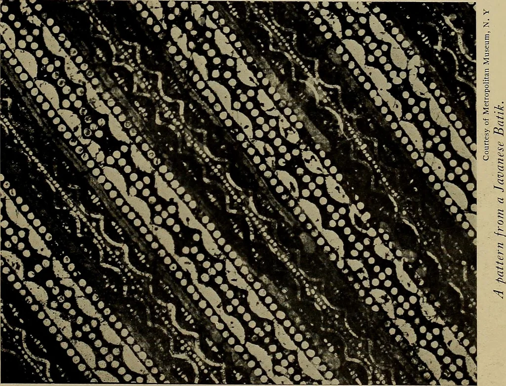An illustration from First lessons in batik; a handbook in batik, tie-dyeing and all pattern dyeing, 1921, leaf 95