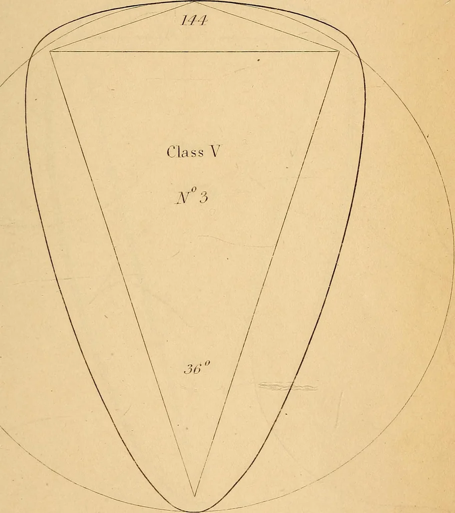 An illustration from First principles of symmetrical beauty, 1846, leaf 202