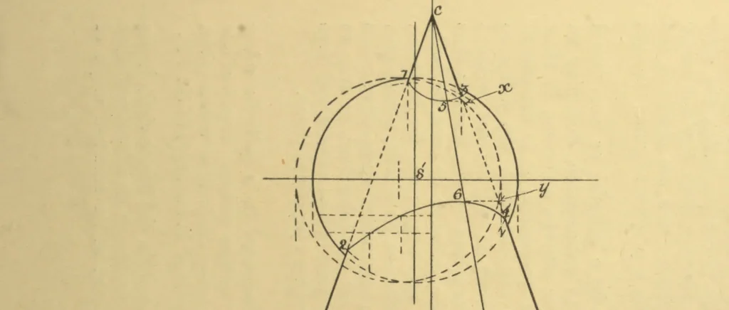 An illustration from First principles of mechanical and engineering drawing, 1897, leaf 195
