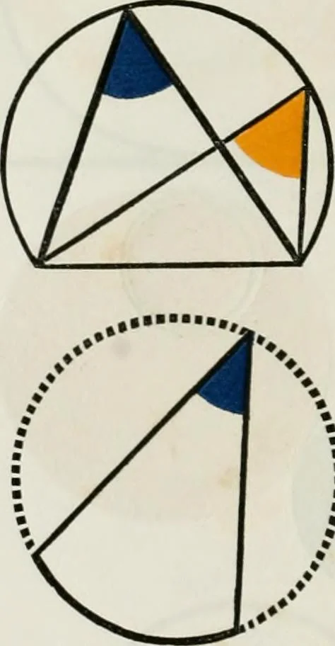 An illustration from The first six books of the elements of Euclid, in which coloured diagrams and symbols are used instead of letters for the greater ease of learners, 1847, leaf 105