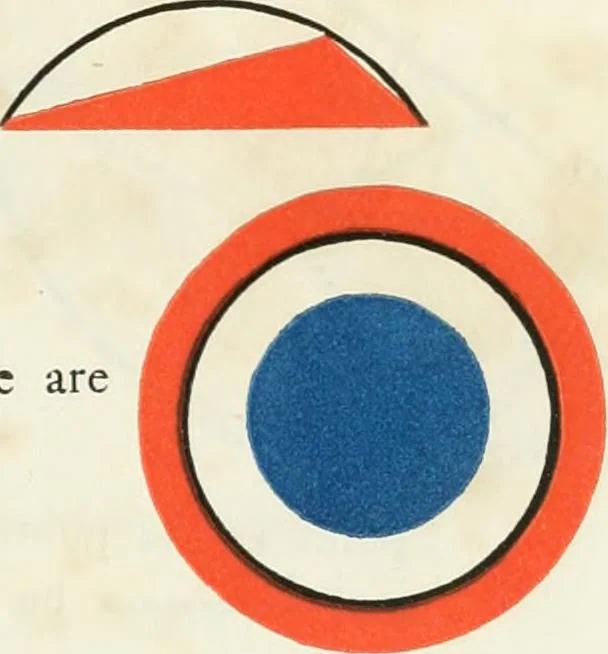 An illustration from The first six books of the elements of Euclid, in which coloured diagrams and symbols are used instead of letters for the greater ease of learners, 1847, leaf 106