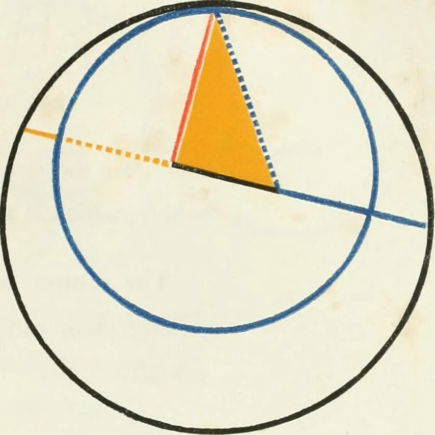 An illustration from The first six books of the elements of Euclid, in which coloured diagrams and symbols are used instead of letters for the greater ease of learners, 1847, leaf 120